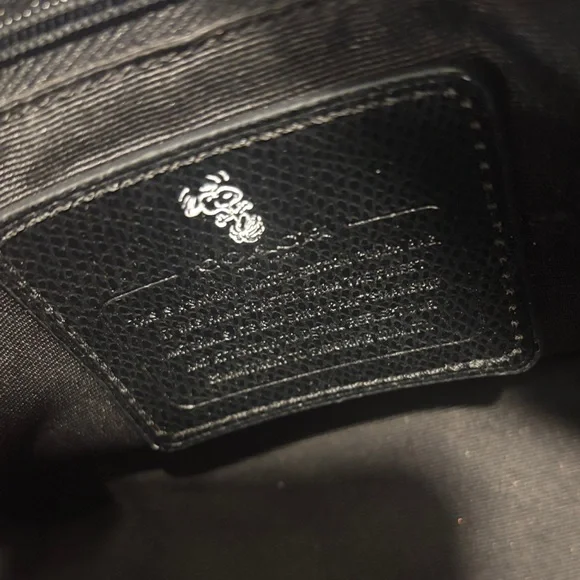 Coach Black Leather Satchel with Snoopy Design - Picture 6 of 7